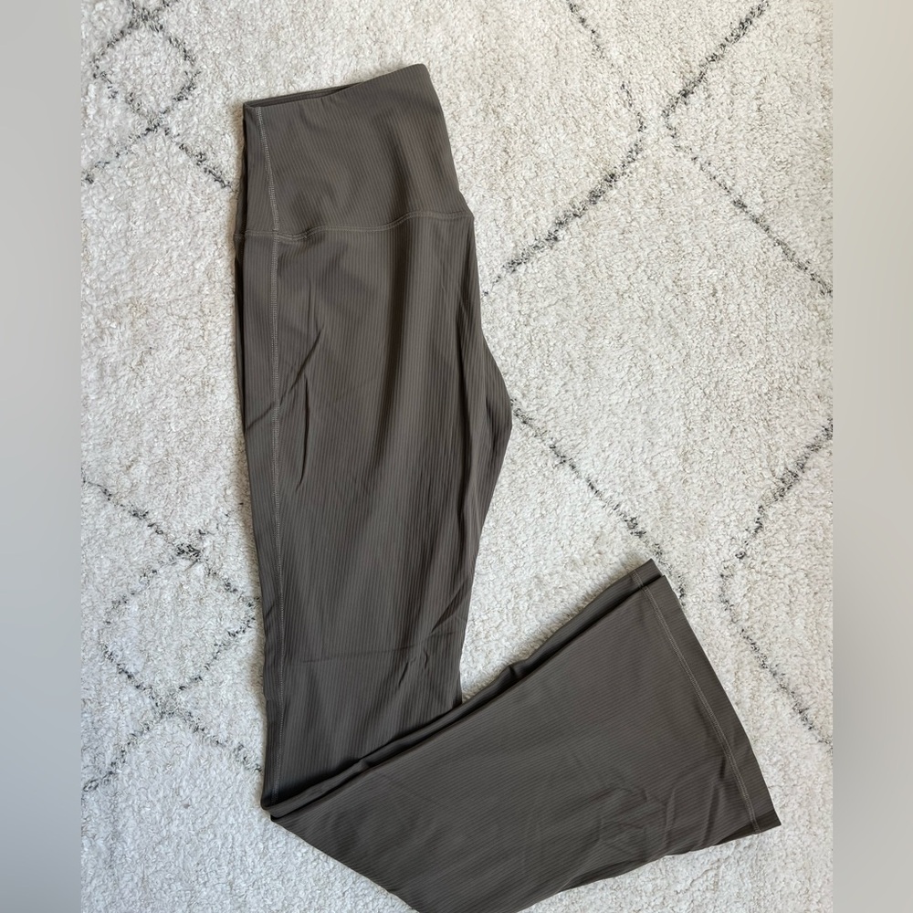lululemon Align™ High-Rise Ribbed Mini-Flare Pant - Regular - Taupe